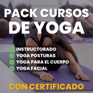 PACK 4 CURSO YOGA + 4 CERTIFICADOS