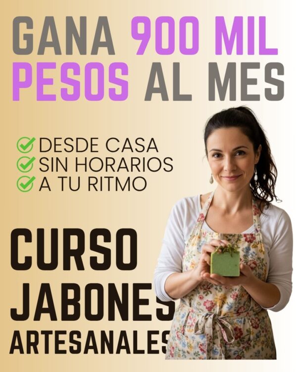 CURSO JABONES ARTESANALES, VELAS Y SAHUMERIOS + 20 BONUS