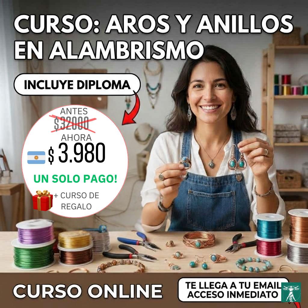 Curso: Diseño de Joyas en Alambre: De Principiante a Experto