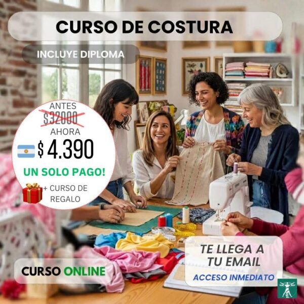 Curso Costura Premium - Tu Taller de Costura: Genera Ingresos con Moldería y Confección