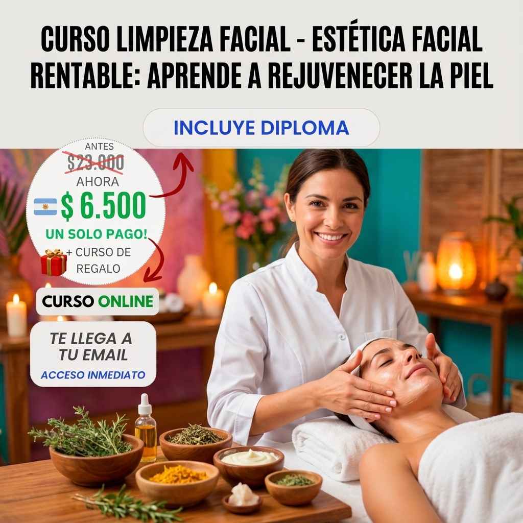 🔮 Curso Limpieza Facial - Estética Facial Rentable: Aprende a Rejuvenecer la Piel