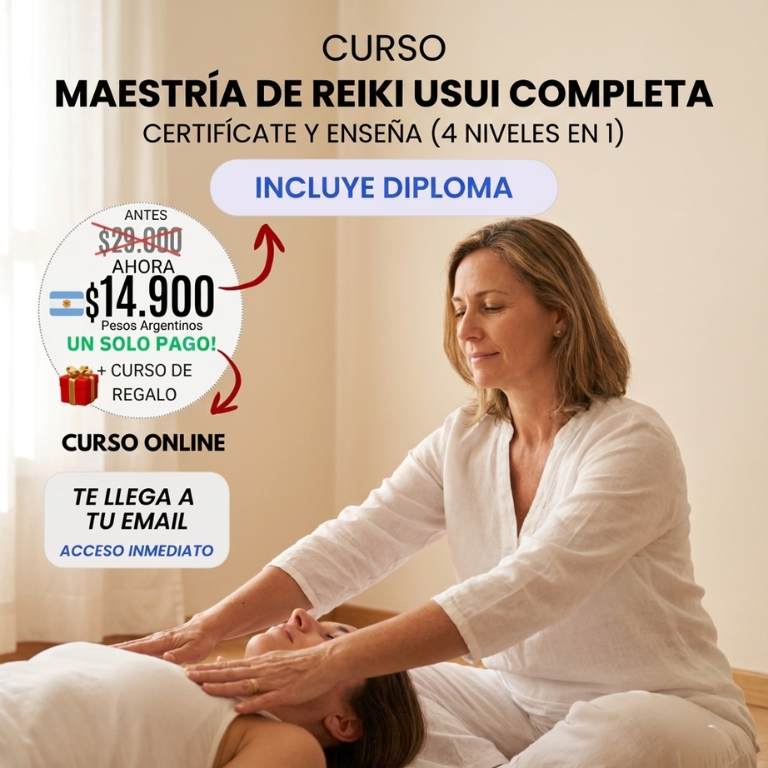 Maestría de Reiki Usui Completa: Certifícate y Enseña (4 Niveles en 1)