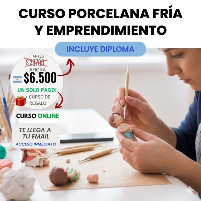 Curso Profesional: Figuras en Porcelana Fría desde Cero
